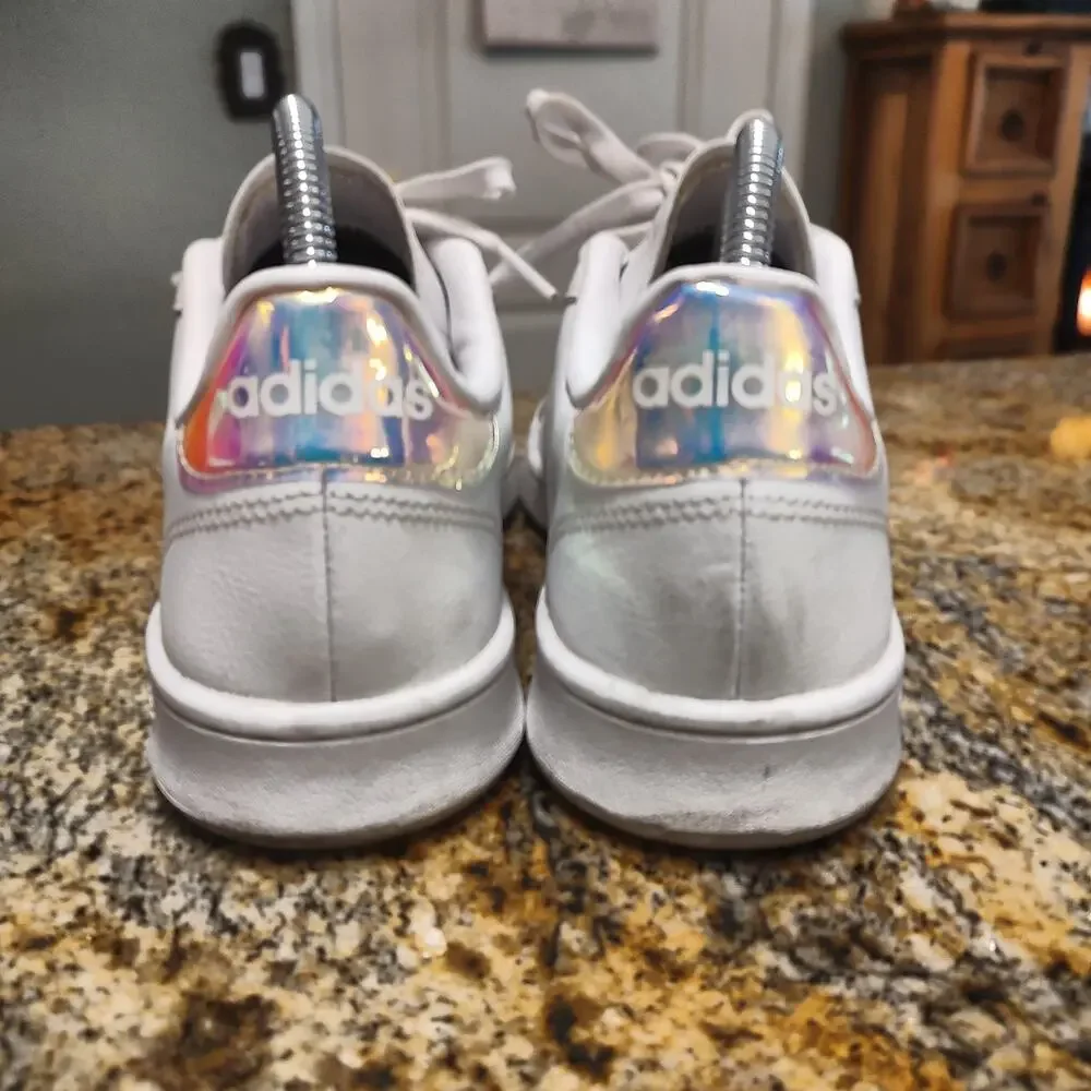 Adidas White An Silver Sneakers Size 10 EE9689